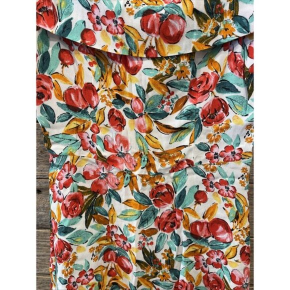 Forever 21 Women's White Floral Print Off Shoulder Mini Dress Size Small - Picture 2 of 8